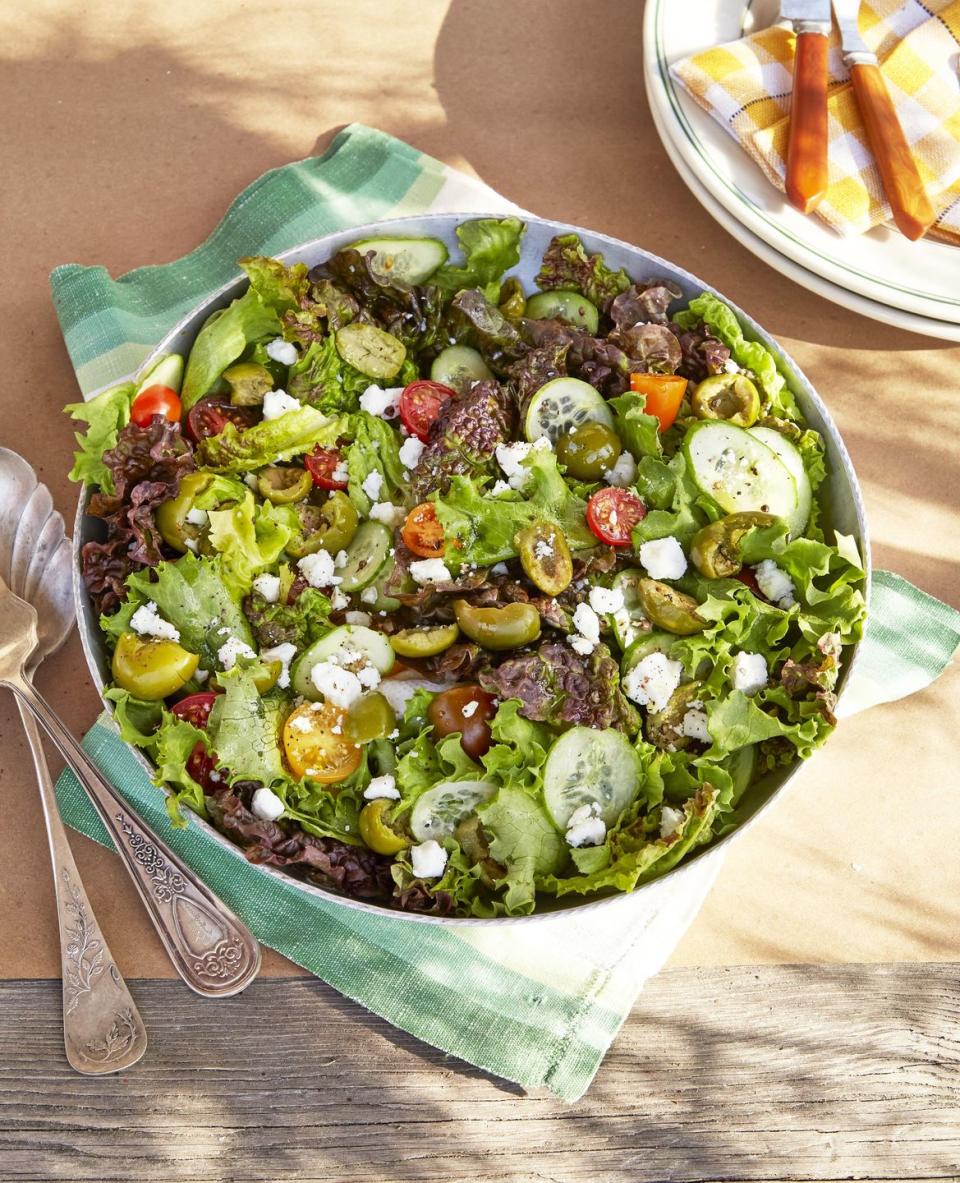 simple locally grown green salad