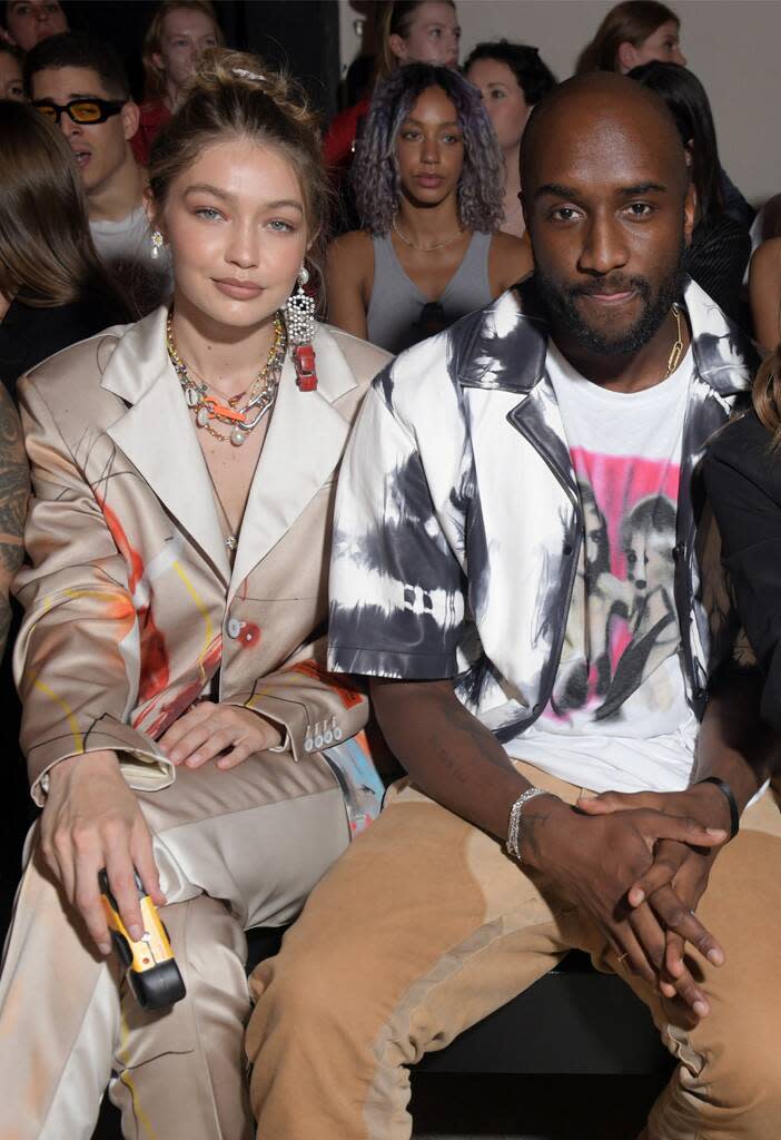 Gigi Hadid, Virgil Abloh, Heron Preston Show, Paris Mens Fashion Week