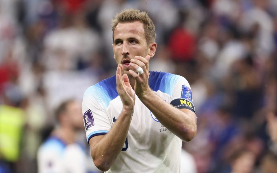 Harry Kane of England salutes the fans following the FIFA World Cup Qatar 2022 - Getty Images Europe