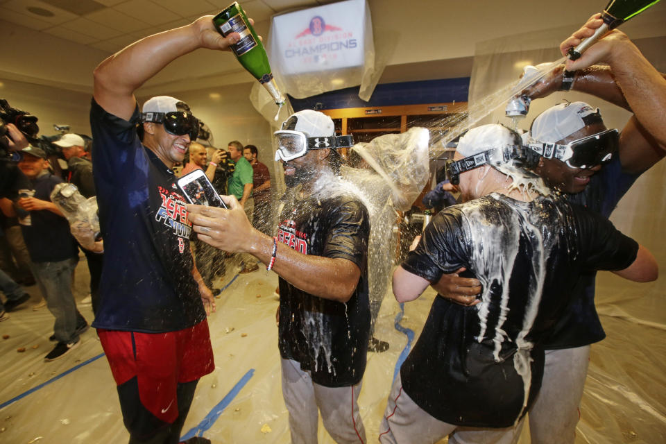 The Red Sox clinched the AL East on Thursday. (AP Photo/Frank Franklin II)