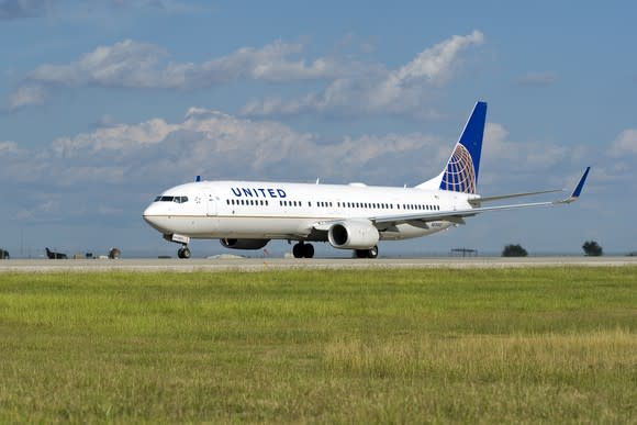 A United Airlines plane