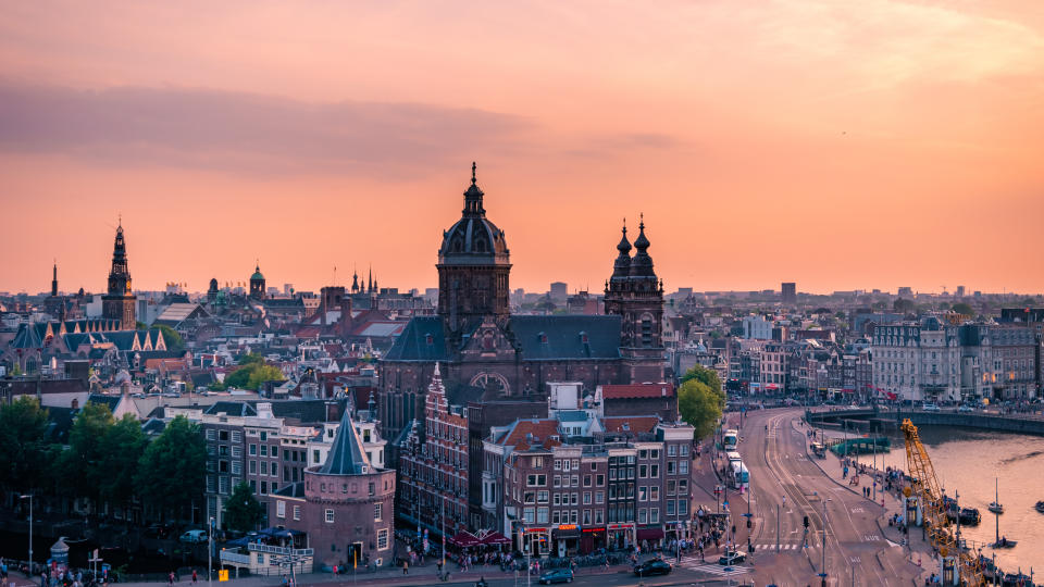 Amsterdam at dawn, Netherlands. Photo: Getty