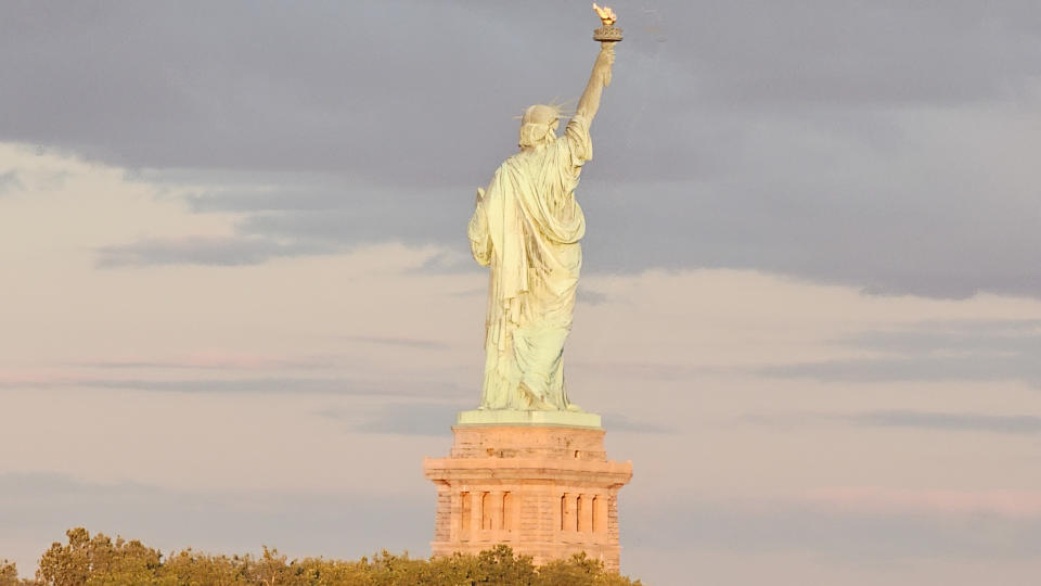 Statue of Liberty at dusk