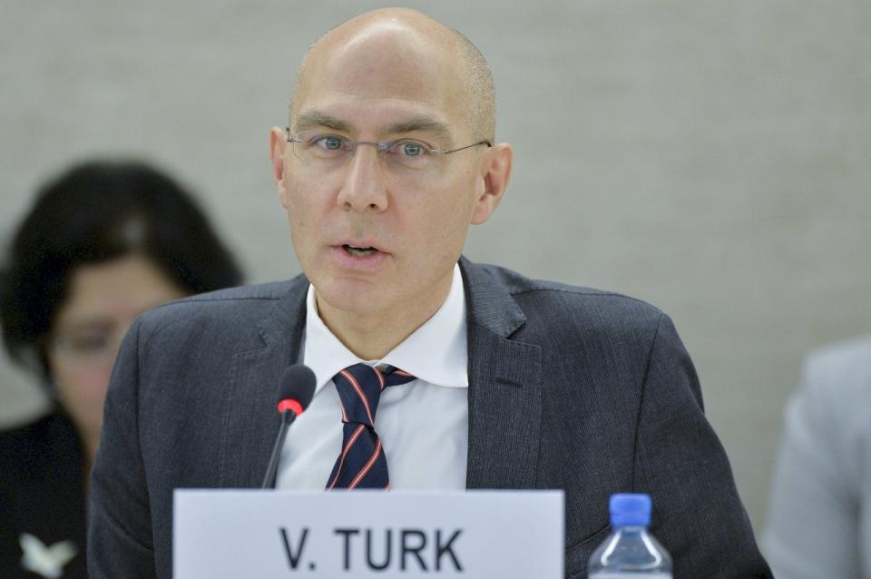 聯合國人權事務高級專員圖克(Volker Turk)。(UN Photo / Jean-Marc Ferré)