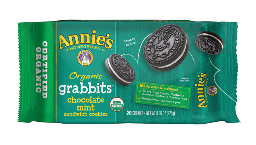 ANNIE'S HOMEGROWN ORGANIC CHOCOLATE MINT COOKIES