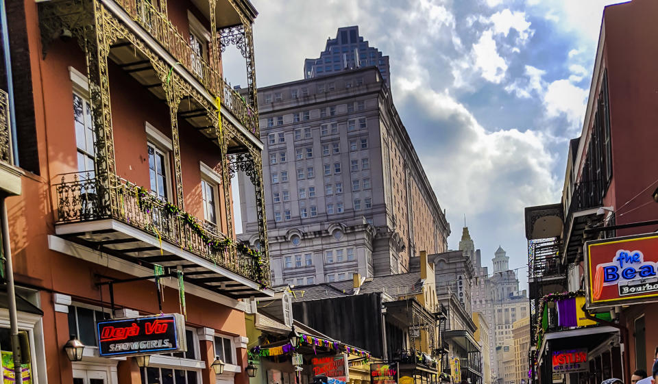 New Orleans: Pubs and bars in the French Quarter after the Mardi Gras, New Orleans on March 1, 2017