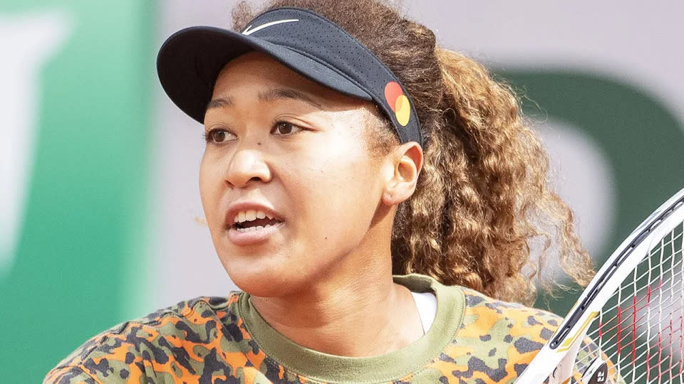 Seen here, Naomi Osaka in preparation for the 2021 French Open.