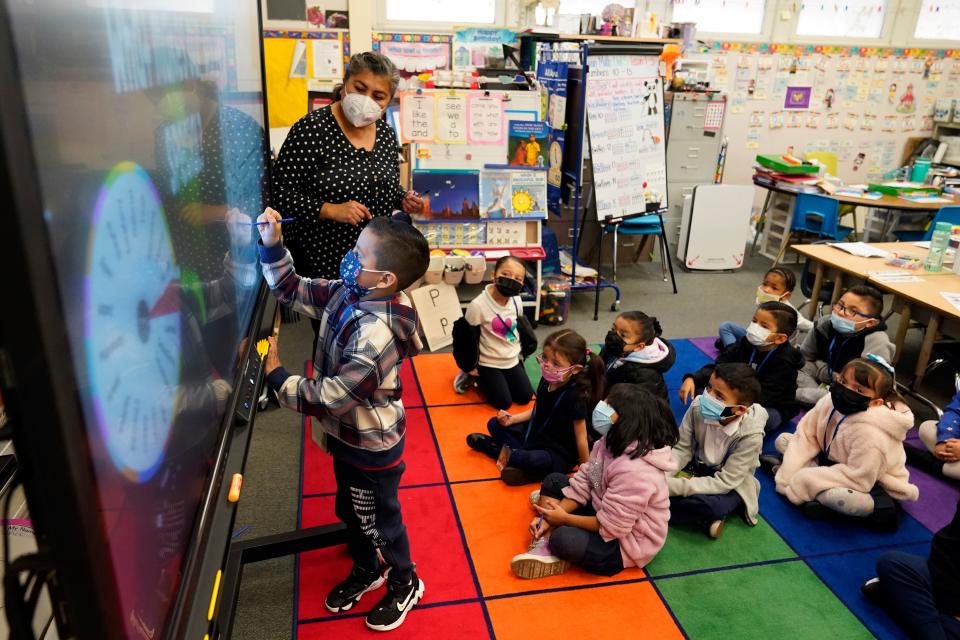 California is making it easier for school districts to hire teachers and other employees amid staffing shortages brought on by the latest surge in coronavirus cases.