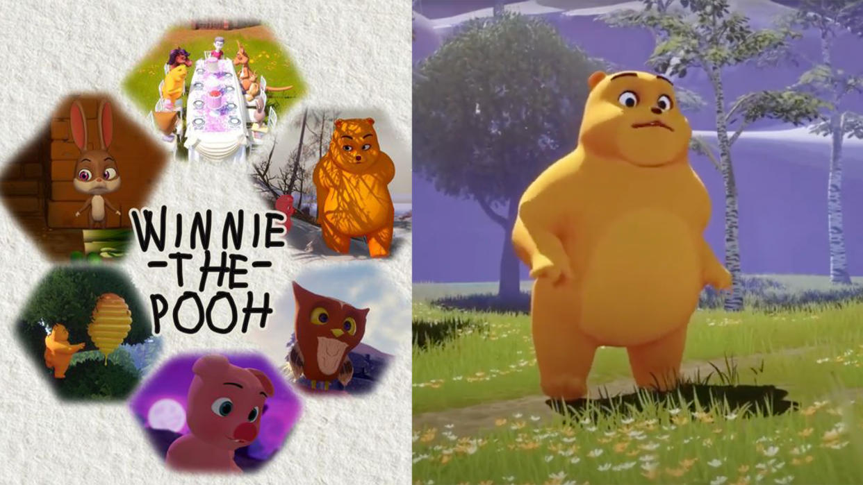  Winnie the Pooh animation from Tubi . 