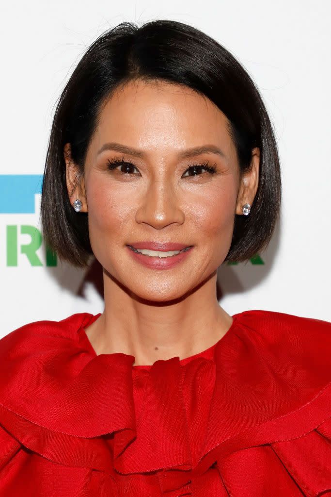 short haircuts for older women lucy liu