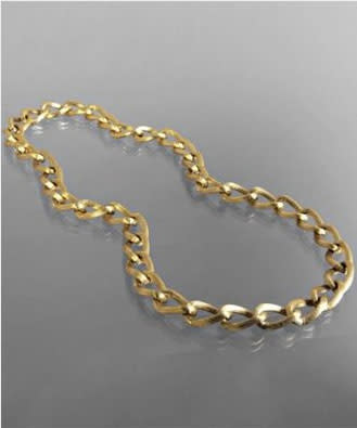 M+J Savitt gold twisted chain link necklace - $93.00