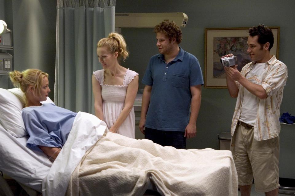 KATHERINE HEIGL, LESLIE MANN, SETH ROGEN, PAUL RUDD, KNOCKED UP, 2007