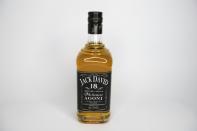 The alcohol section offers bottles of not-quite Jack Daniel's whiskey