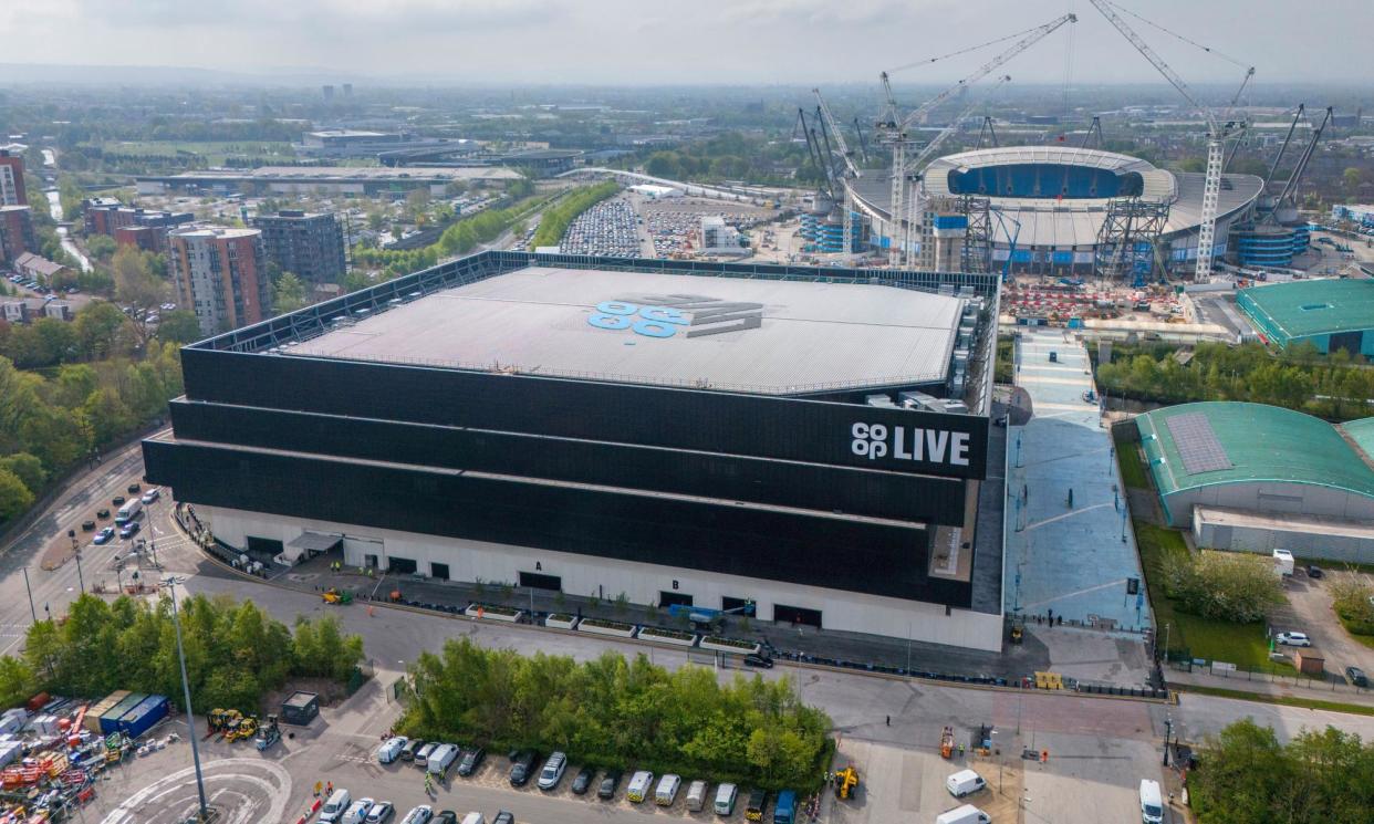 <span>The Co-op Live arena in Manchester.</span><span>Photograph: Peter Byrne/PA</span>