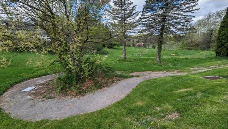 Remnants of the old Red Lion Country Club from the days that it operated its golf course.