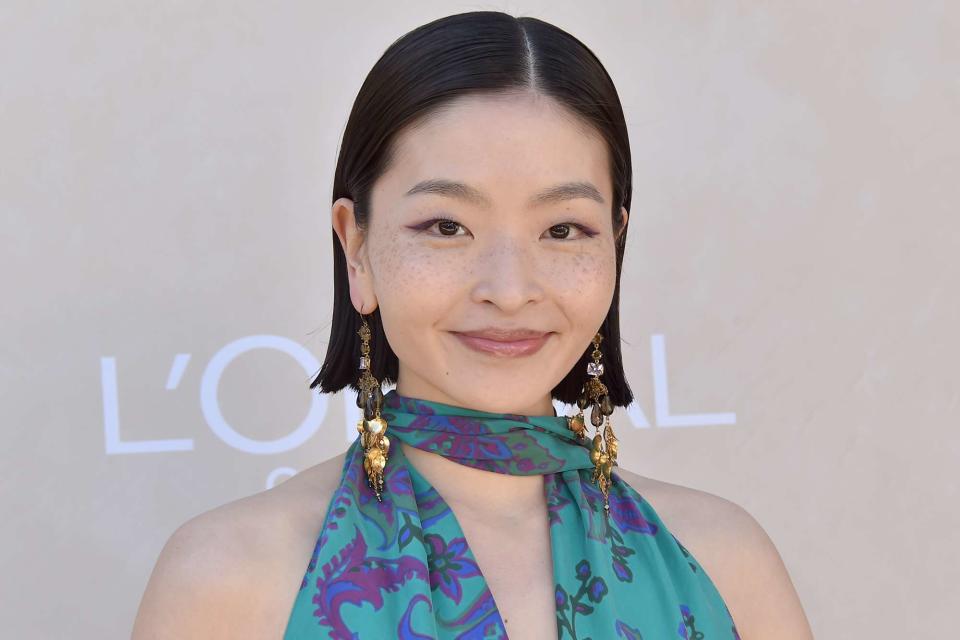 <p>Gregg Deguire for Variety/ Getty</p> Maia Shibutani at the 3rd Annual Gold Gala on May 11, 2024