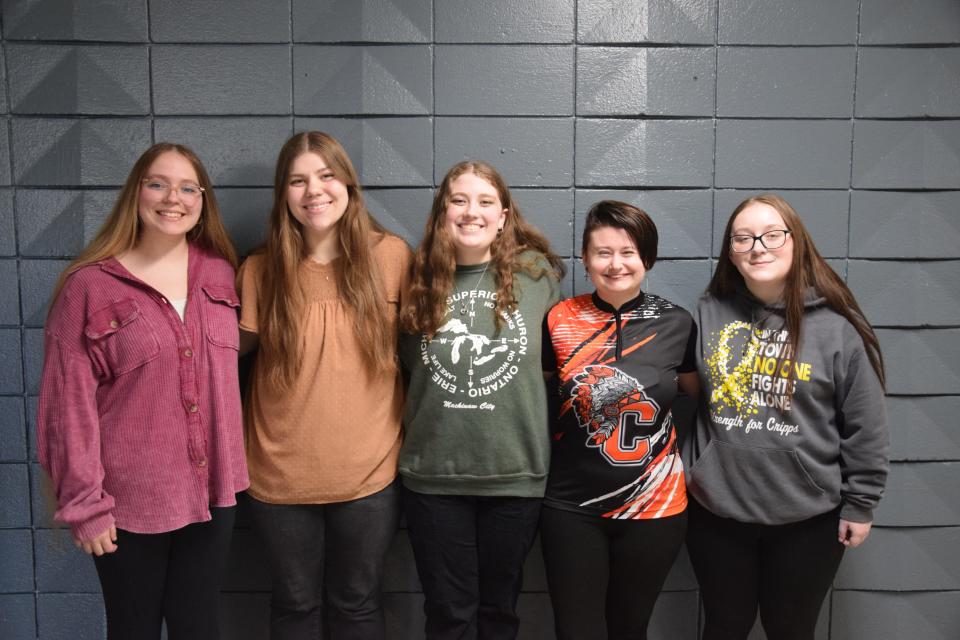 The Cheboygan Area Schools girls bowling team was recognized during the April 22 school board meeting