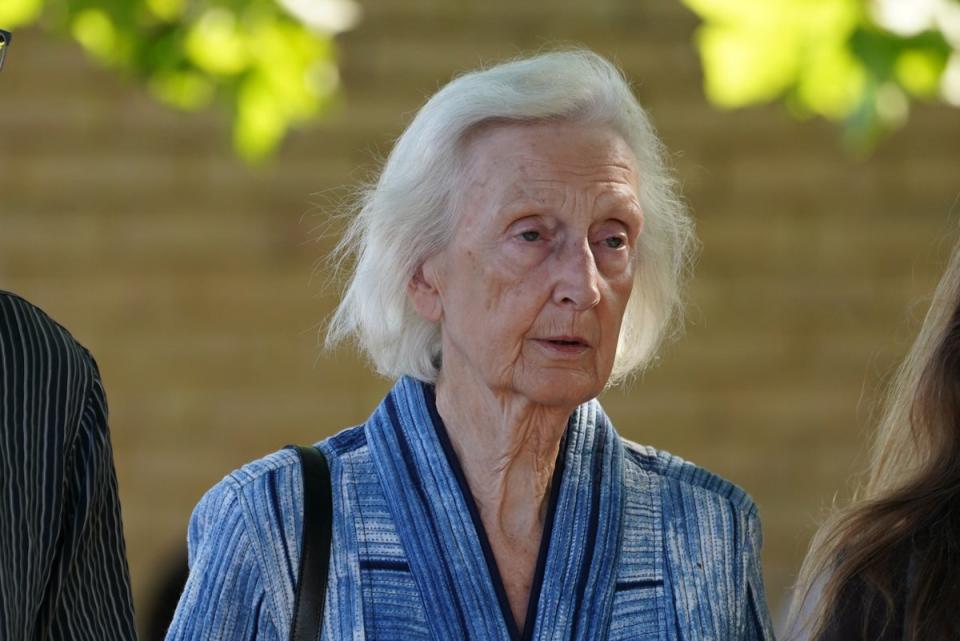 Shelagh Robertson arrives at Cambridge Crown Court where she is charged with causing the death of five-month-old Louis Thorold by careless driving. (Joe Giddens/ PA) (PA Wire)