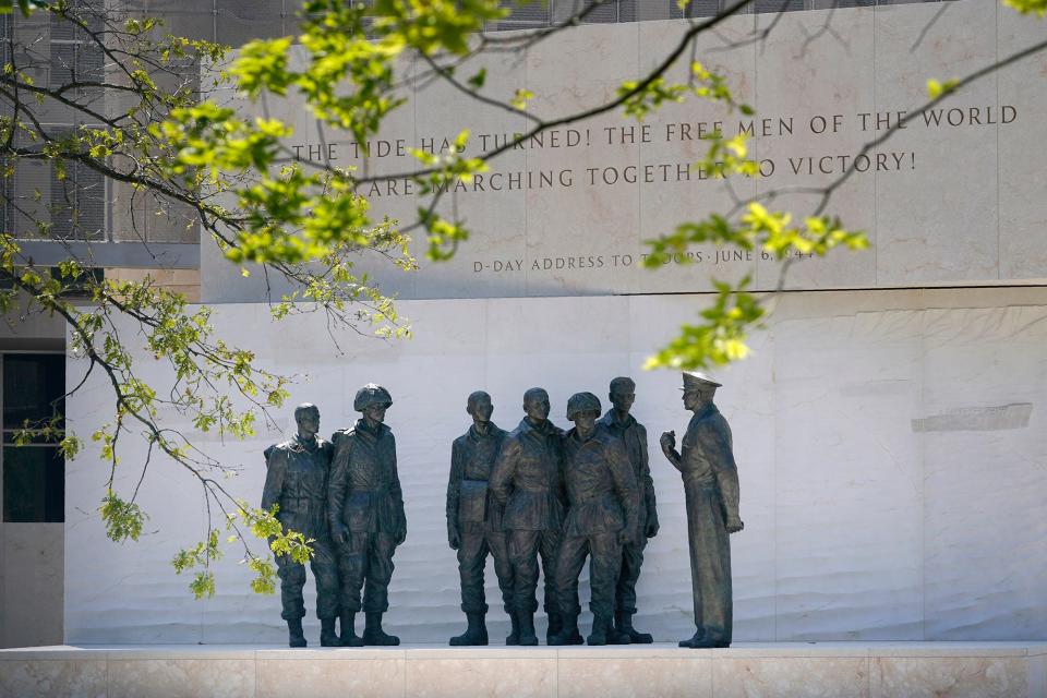 The new Dwight D. Eisenhower Memorial on Sept. 4, 2020, in Washington, D.C.