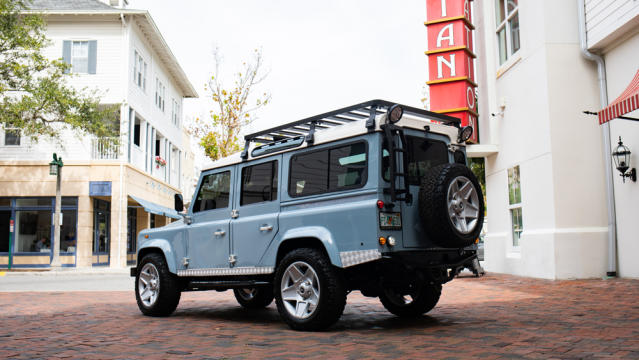 Land Rover Defender Restomod Has A Supercharged V8 And Porsche Paint