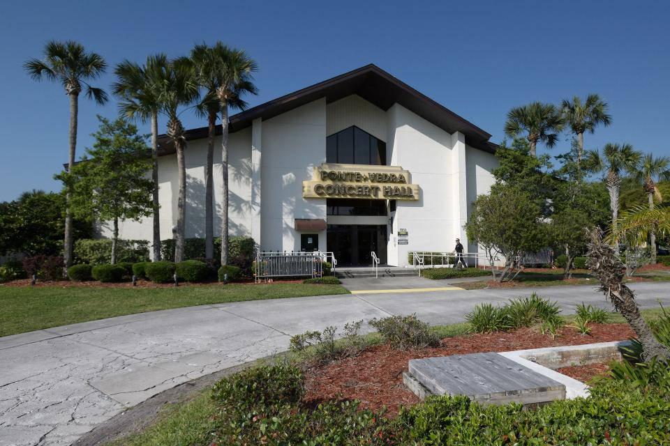 The facade of the Ponte Vedra Concert Hall with it's iconic marque. The venue will close for renovations and reopen in 2025.