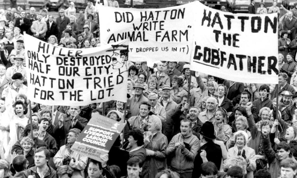 An anti-Militant protest in Liverpool