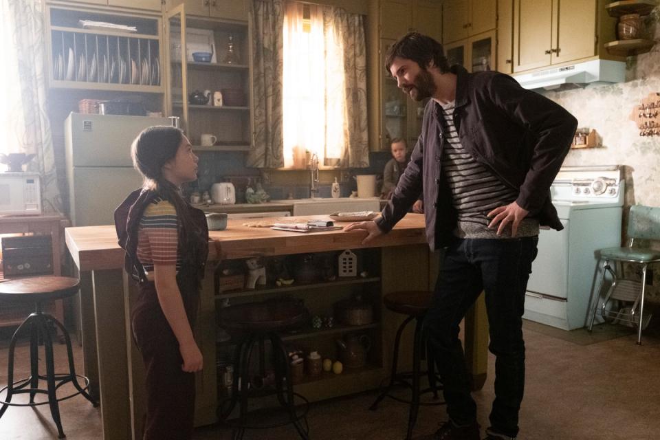 Brooklynn Prince and Jim Sturgess in the Apple TV+ series "Home Before Dark."