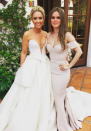 <p>Rachel Bilson played bridesmaid at her friend’s wedding in June, 2016. The actress donned a cold-shoulder dress on the big day. <em>[Photo: Instagram]</em> </p>