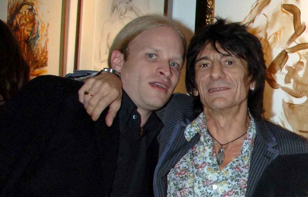 Jamie Wood with Rolling Stones rocker dad Ronnie Wood in 2007 (Getty Images)