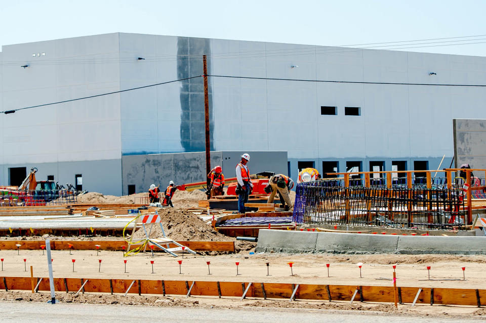 IMAGE: Amazon Air Regional Air Hub at San Bernardino International Airport (Watchara Phomicinda / Orange County Register via ZUMA)