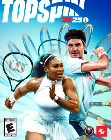 2K announced today, during the height of the 2024 BNP Paribas Open at Indian Wells, that TopSpin 2K25, a revival of the beloved tennis video game simulation series, is now available for pre-order on PlayStation®5 (PS5®), PlayStation®4 (PS4®), Xbox Series X|S, Xbox One and PC via Steam. TopSpin 2K25 features tennis legends Roger Federer and Serena Williams on the cover of the Standard Edition and the digital only Grand Slam® Edition, while top current stars Carlos Alcaraz, Iga Świątek, and Francis Tiafoe grace the cover of the Deluxe Edition. Boasting a roster of over 24 playable pros, TopSpin Academy training center voiced by tennis legend John McEnroe, competitive single-player, and multiplayer modes, all four historic Grand Slam® tournaments, and much more, TopSpin 2K25 will have tennis fans and sports gamers alike stepping onto the virtual court. RALLY ON! (Graphic: Business Wire)