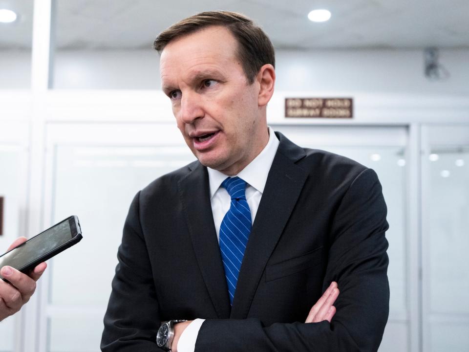 Democratic Sen. Chris Murphy of Connecticut at the Capitol on March 16, 2022.