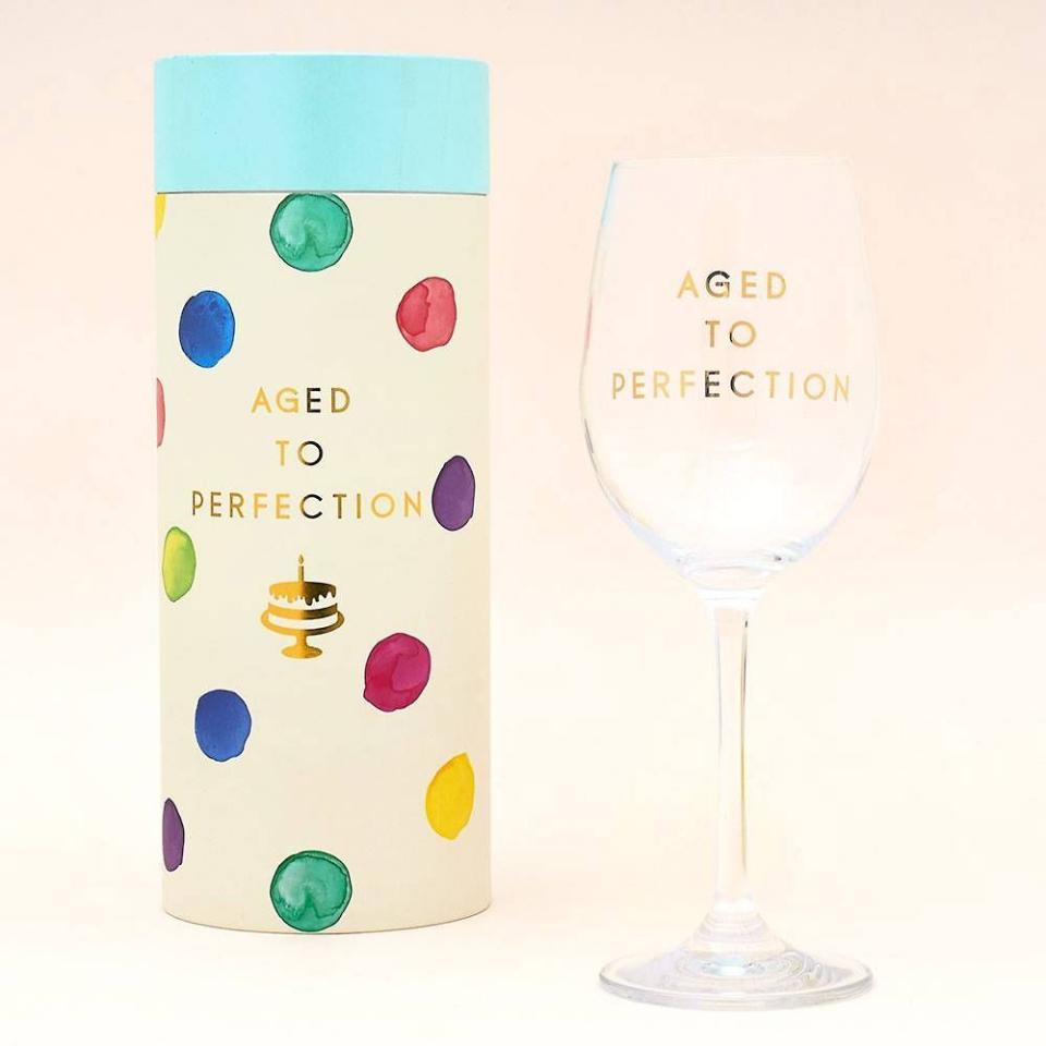 Aged to Perfection Wine Glass