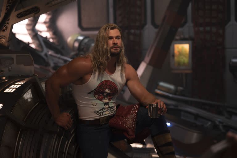 Chris Hemsworth as Thor in Marvel Studios' THOR: LOVE AND THUNDER. Photo by Jasin Boland. ©Marvel Studios 2022. All Rights Reserved.