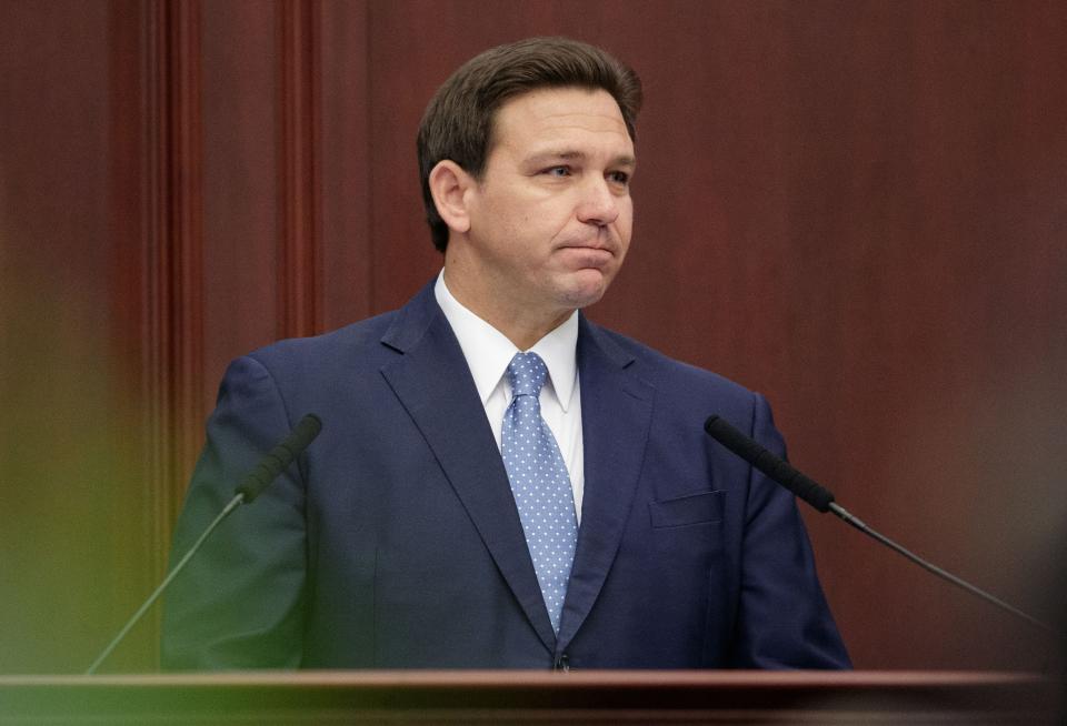 Gov. Ron DeSantis presents his State of the State Address on Jan. 11, opening day of the 2022 Florida legislative session.