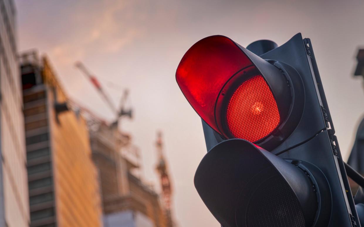 Red traffic light