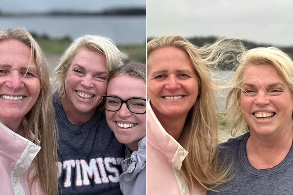 <p>Christine Brown Woolley/Instagram</p>  Left pic: Christine Brown (left), Janelle Brown (center) and her daughter Madison; Right pic: Christine Brown (left) with Janelle Brown 