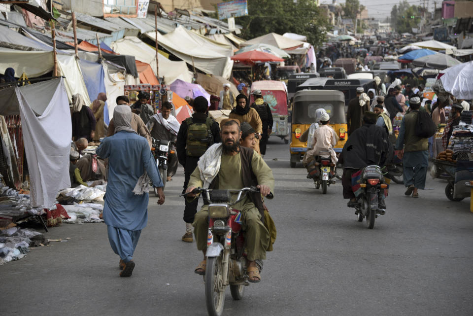 IMAGE: A market area in Kandahar, Afghanistan  (Javed Tanveer / AFP via Getty Images)