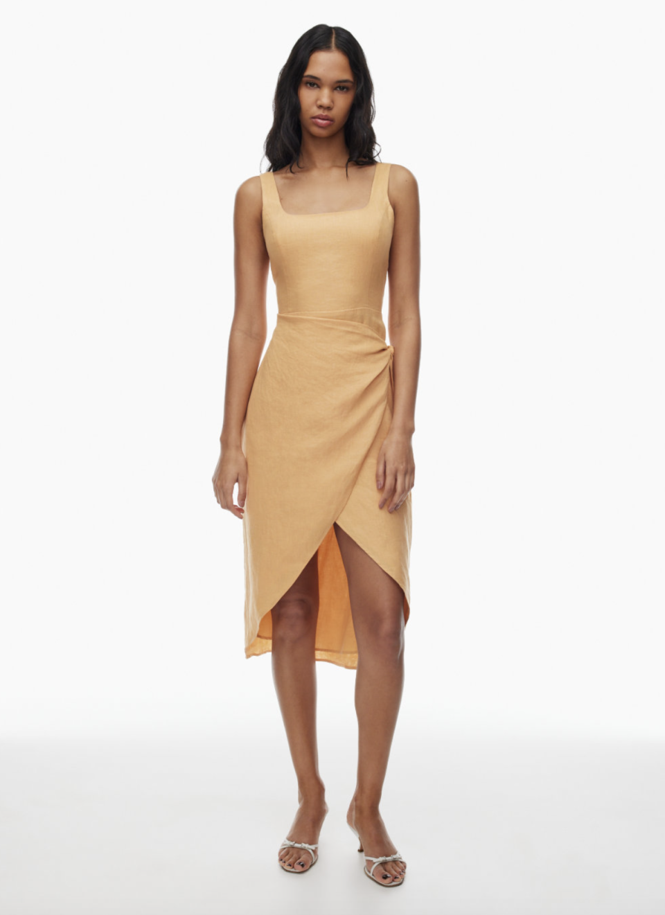 Wilfred New Saturn Linen Midi Dress (Photo via Artizia)