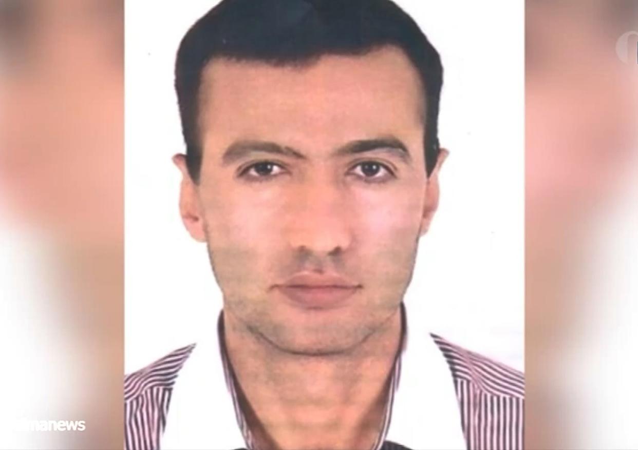 This image shows the portrait of a man identified as Reza Karimi alleged saboteur of the incident that the Natanz Uranium Enrichment Facility on April 11.