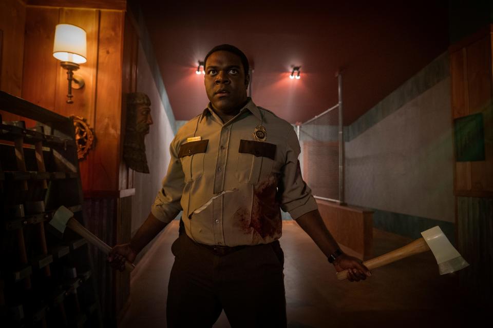 Sam Richardson is a forest ranger investigating a series of strange creature attacks in the horror comedy "Werewolves Within."