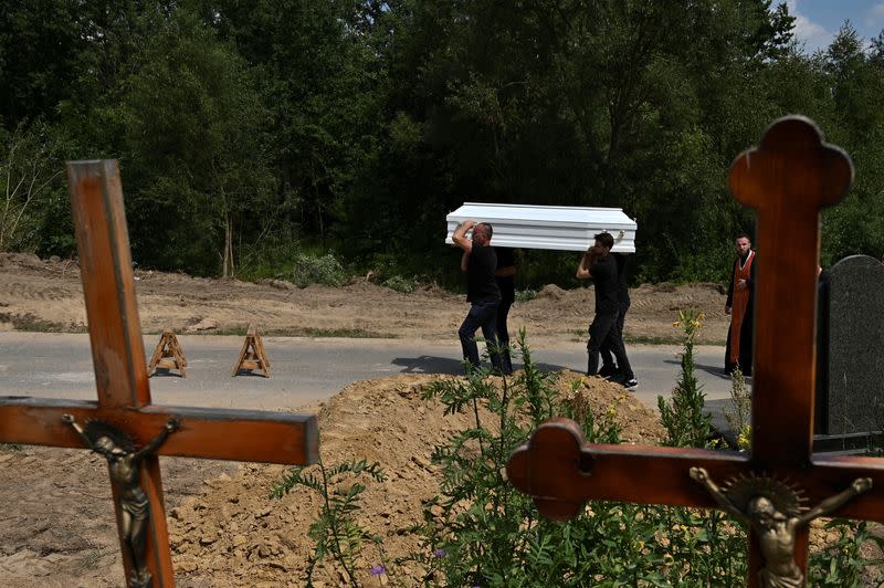 Funeral of the killed doctor Svitlana Lukianchuk in Lviv