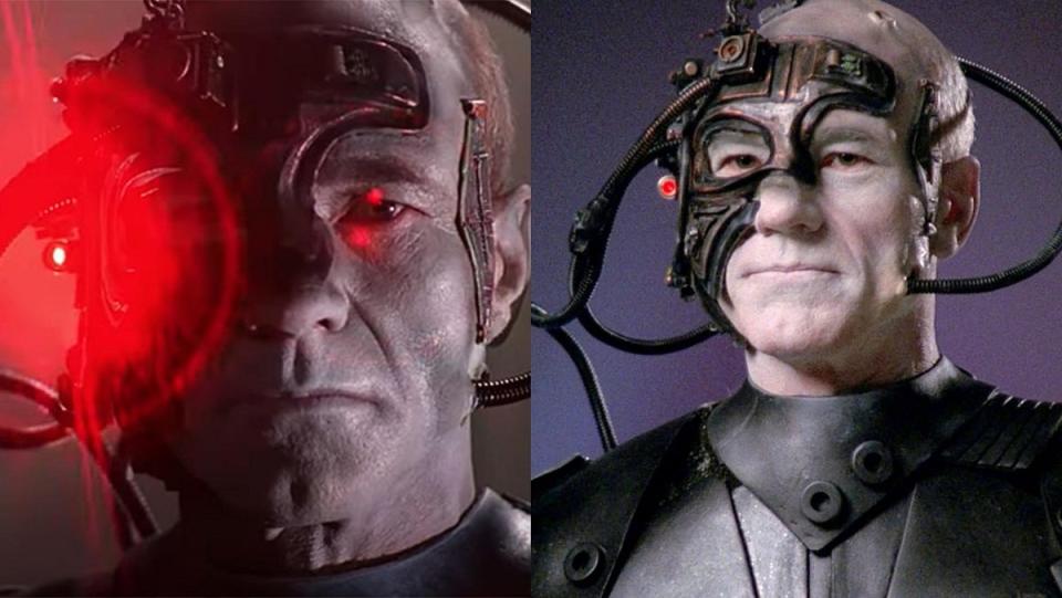 Picard as Locutus of Borg, in the classic Star Trek: The Next Generation episode "The Best of Both Worlds."