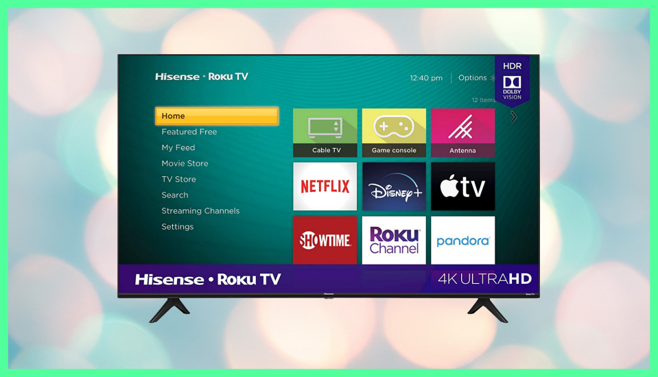 Ahorra 30 dólares en este televisor inteligente Hisense 43” 4K UHD con Roku (Foto: Amazon).