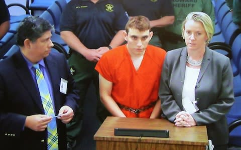 Nikolas Cruz, 19, a former student at Marjory Stoneman Douglas High School in Parkland was charged on Thursday - Credit:  Getty 