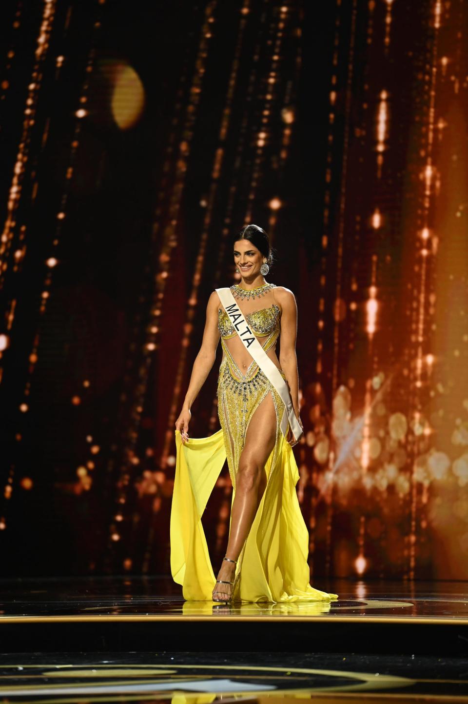 Miss Malta competes in the 71st annual Miss Universe pageant.