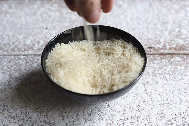 Parboiled rice has resistant starch that purportedly lowers blood sugar levels.