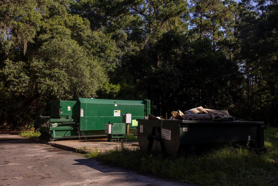 The island’s trash dump site, to which residents and visitors must cart their garbage<span class="copyright">Lynsey Weatherspoon for TIME</span>