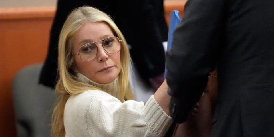 Gwyneth Paltrow in court for skiing 'out of control'