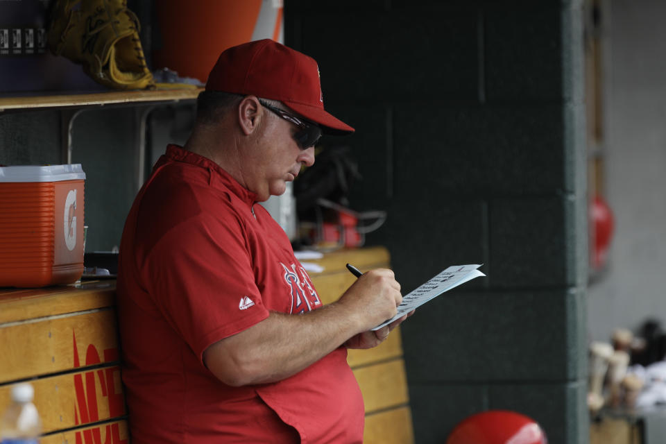 The Angels want their managerial candidates to take a two-hour test. (AP Photo)